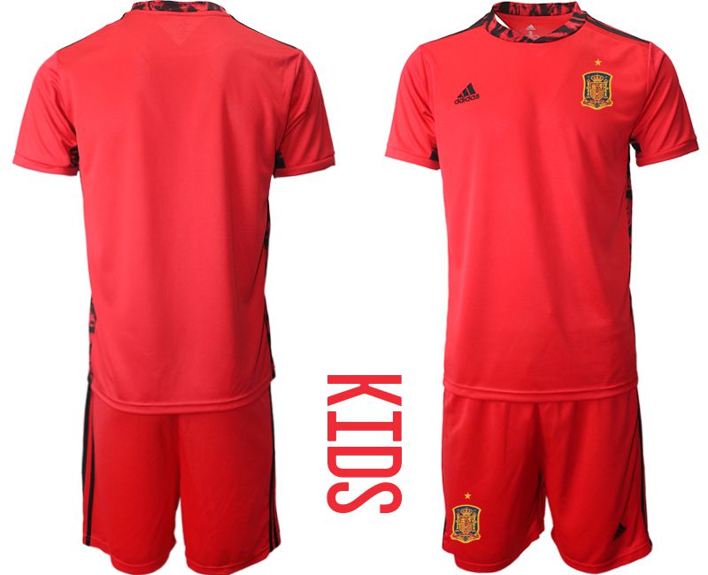 Youth 2021 World Cup National Spain red goalkeeper Soccer Jerseys->tottenham jersey->Soccer Club Jersey